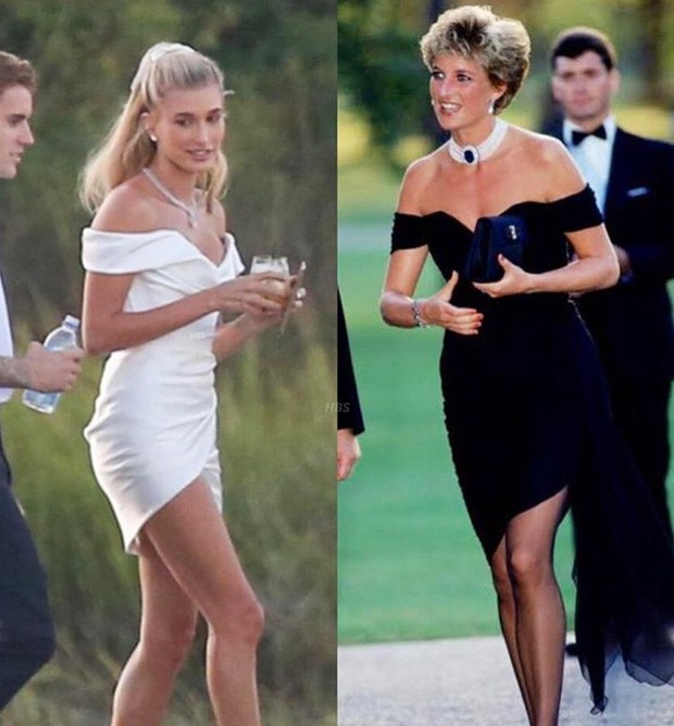 “Chiếc váy trả thù” của Công nương Diana được đồn đoán là nguồn cảm hứng cho váy cưới của Hailey Bieber - Ảnh 5.