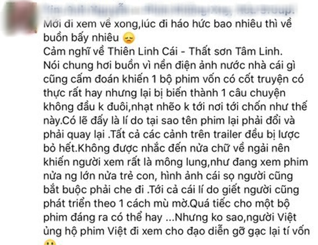 Khán giả chia phe rầm rộ sau suất chiếu sớm Thất Sơn Tâm Linh: Người đòi ngủ trong rạp, kẻ hỏi bản uncut bán không tôi mua? - Ảnh 9.