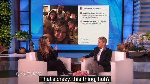 Hết tạo kỷ lục Instagram, Jennifer Aniston lại gây bão khi... khóa môi Ellen DeGeneres trên sóng truyền hình - Ảnh 4.