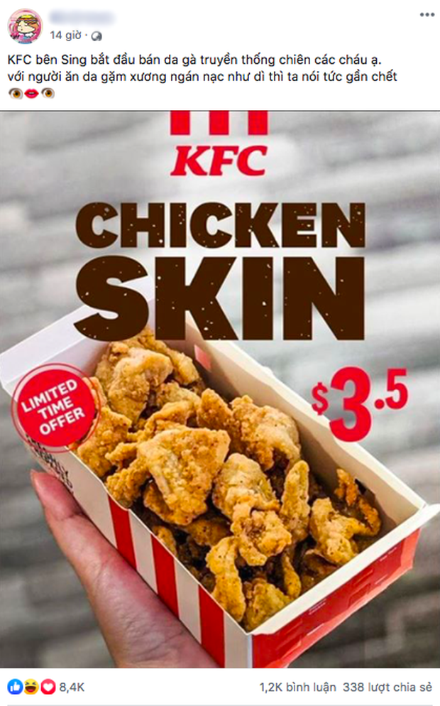 Món da gà tẩm bột chiên mở bán ở KFC Singapore khiến dân tình sôi sục, bao giờ mới đến Việt Nam đây? - Ảnh 5.