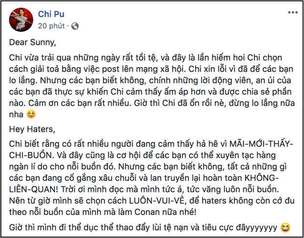 Chi Pu lên tiếng phủ nhận chuyện buồn bã liên quan tới Gil Lê và Hoàng Thùy Linh: “Mình đọc mà mình tức á” - Ảnh 1.