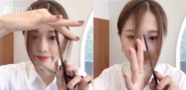 Bạn sẽ không phải ra tiệm cắt mái hàng tháng nếu học được chiêu tự cắt cực dễ sau đây - Ảnh 4. Bạn sẽ không phải ra tiệm cắt mái hàng tháng nếu học được chiêu tự cắt cực dễ sau đây - Ảnh 4.