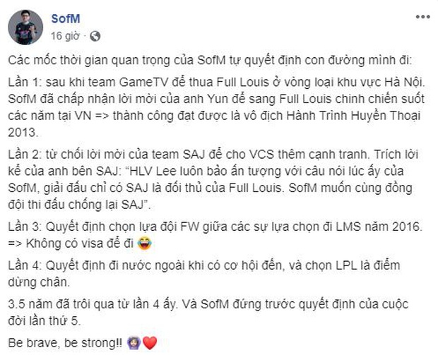 Thần đồng đi rừng SofM xác nhận ở lại Trung Quốc thi đấu, chưa có thông tin bến đỗ mới! - Ảnh 1.