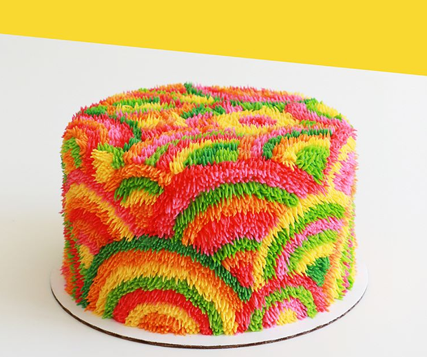 Bánh kem lấy cảm hứng từ tấm thảm xù xì lại còn 