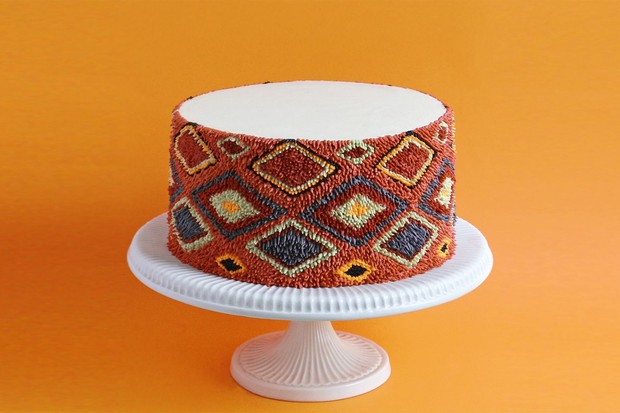 Bánh kem lấy cảm hứng từ tấm  thảm xù xì lại còn 