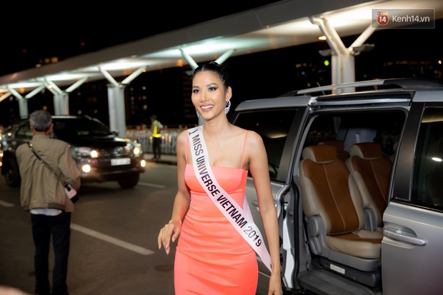 Hoàng Thùy khoe vòng 1 khủng, rạng rỡ lên đường đến Mỹ chinh phục vương miện Miss Universe 2019 - Ảnh 1.