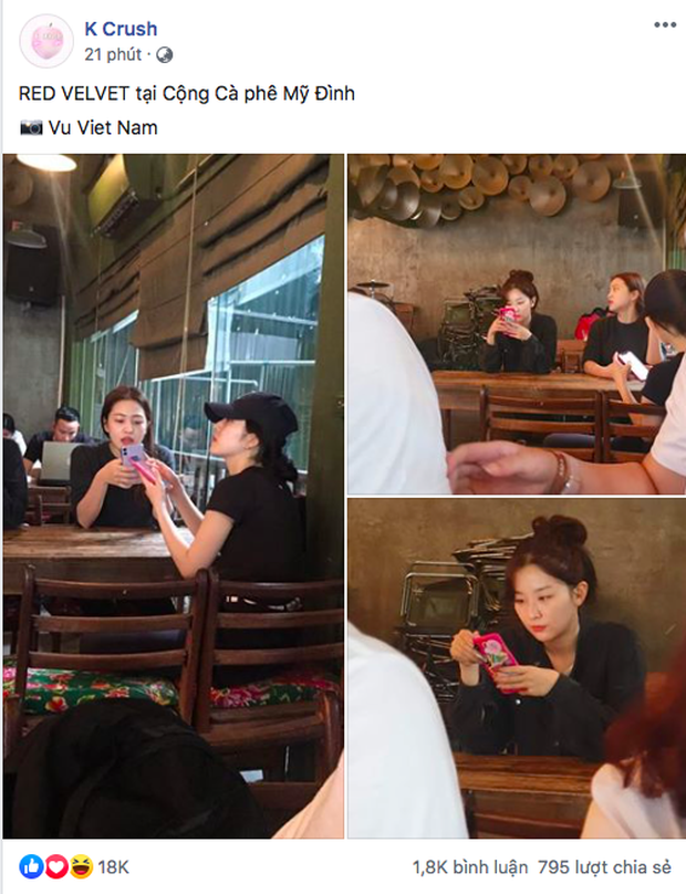 Fan lại bắt gặp Red Velvet ở Cộng Mỹ Đình: đi uống cà phê sương sương thôi mà nhìn vẫn hút hồn - Ảnh 1.
