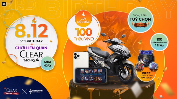 Liên Quân Mobile bất ngờ tặng hàng loạt tướng và trang phục nhân dịp sinh nhật 3 tuổi - Ảnh 1.