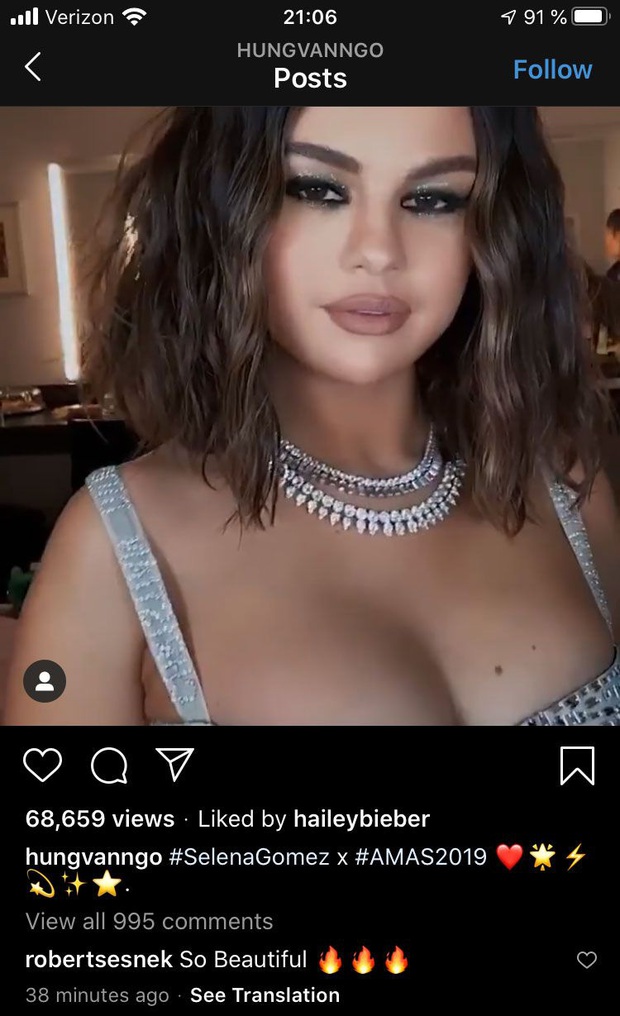 Bị đồn ghét nhau nhưng vợ Justin Bieber bất ngờ nhấn nút thích video của Selena Gomez, chuyện gì đây? - Ảnh 1.