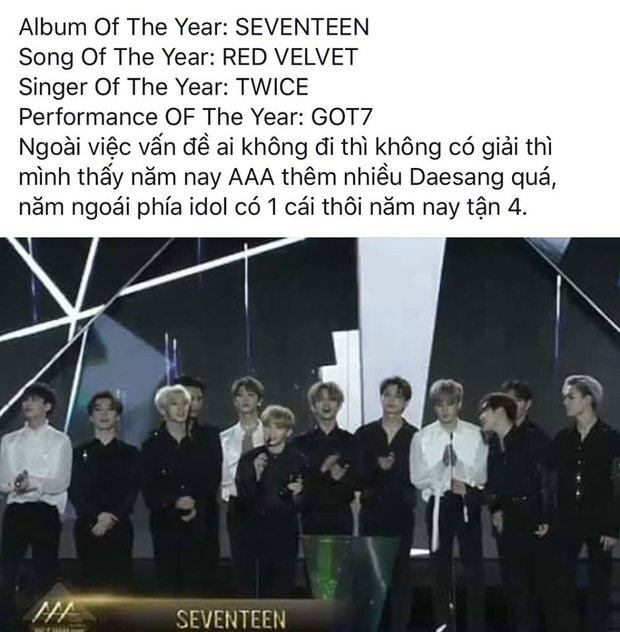 Loạt chiêu trò nhảm nhí của AAA 2019 tại Việt Nam: BTS gọi hồn câu like, Quốc Trường đang nhận giải bị ekip Hàn đòi selfie - Ảnh 13.