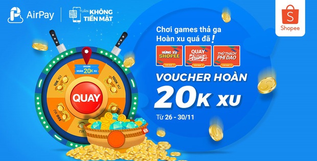 AirPay “chơi lớn”, hoàn đến 200.000 xu cho người dùng trong Tuần Không Tiền Mặt - Ảnh 4.