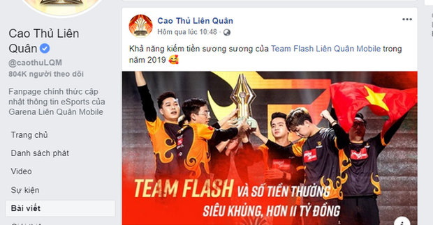 Liên Quân Mobile: Garena khoe Team Flash kiếm hơn 11 tỷ, game thủ khuyên nhau lo học còn hơn - Ảnh 3.