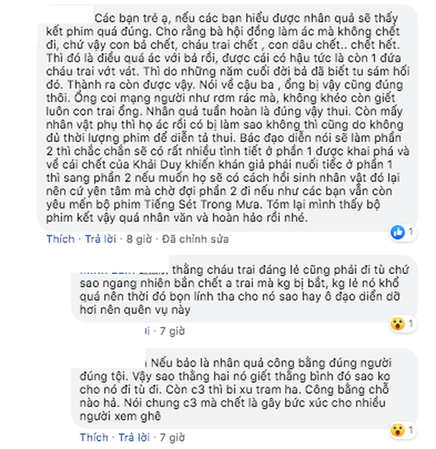 Tiếng Sét Trong Mưa đã kết thúc, khán giả vẫn miệt mài tranh cãi chuyện cậu ba Khải Duy có đáng chết hay không? - Ảnh 7.