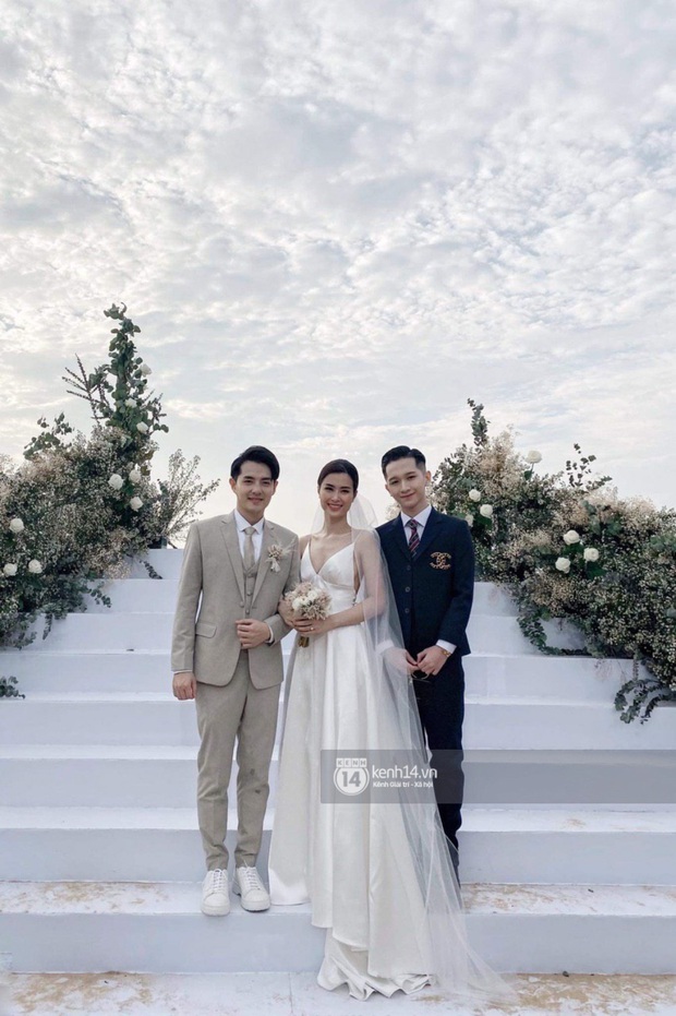 Trang phục dự siêu đám cưới cực lầy mang thương hiệu BB Trần: Cuốn chăn làm váy thướt tha, quyết không kém cạnh cô dâu Đông Nhi  - Ảnh 3.