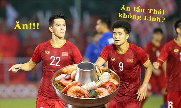 Loạt ảnh chế hành trình đến HCV của đội tuyển Việt Nam: sao nhìn đâu cũng thấy đồ ăn là như nào? - Ảnh 4.