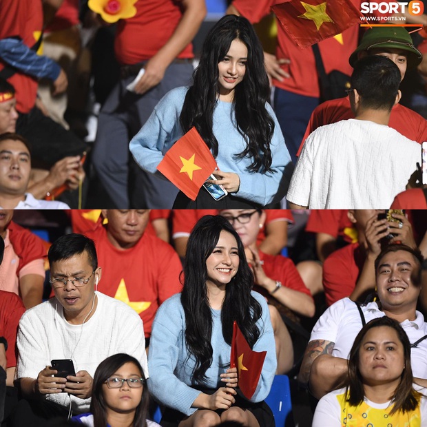 Tìm ra info gái xinh xuất hiện trên khán đài chung kết Việt Nam - Indonesia tại SEA Games 30 - Ảnh 1. Tìm ra info gái xinh xuất hiện trên khán đài chung kết Việt Nam - Indonesia tại SEA Games 30 - Ảnh 1.