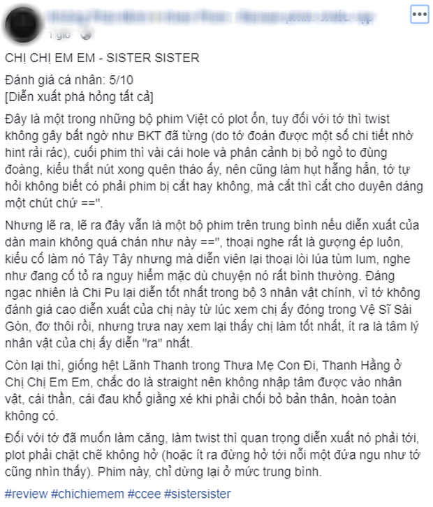 MXH dậy sóng khen bom tấn hai hệ Chị Chị Em Em nức nở: Quá nhiều twist, Chi Pu tiểu tam xuất sắc, 20 phút cuối tua khét mù - Ảnh 17.