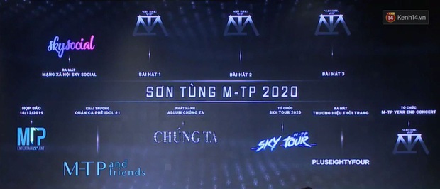 Sơn Tùng M-TP tuyên bố năm 2020: mạng xã hội riêng, 1 album, 3 single, 1 concert, 1 Sky Tour, có luôn quán cafe và thương hiệu thời trang - Ảnh 3.