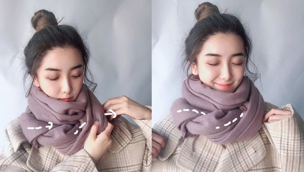 5 cách quàng khăn siêu xinh kiểu Hàn Quốc để bạn diện ngay trong ngày gió lạnh căm căm - Ảnh 5. 5 cách quàng khăn siêu xinh kiểu Hàn Quốc để bạn diện ngay trong ngày gió lạnh căm căm - Ảnh 5.