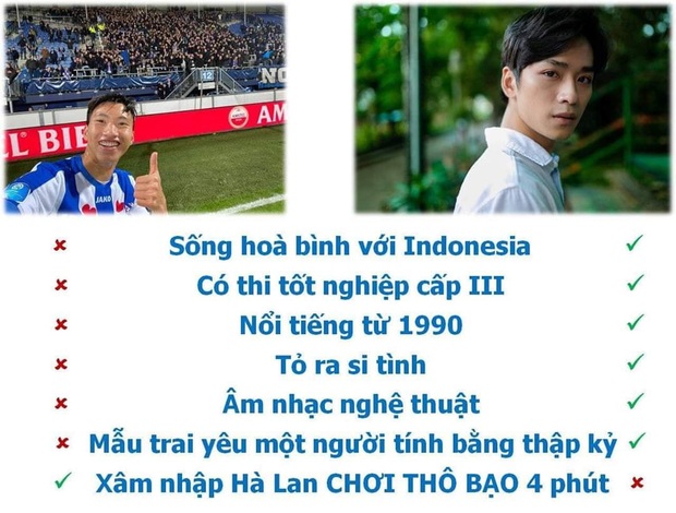Hài hước ảnh chế: Đoàn Văn Hậu có được thứ mà mãi mãi Ngạn mắt biếc không có được - Ảnh 2.