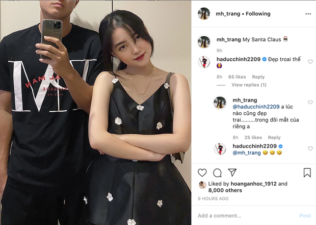 Bạn gái xinh đẹp ngọt ngào gọi Đức Chinh là Ông già Noel của em nhưng phũ phàng: Anh chỉ đẹp trai trong mắt anh - Ảnh 1. Bạn gái xinh đẹp ngọt ngào gọi Đức Chinh là Ông già Noel của em nhưng phũ phàng: Anh chỉ đẹp trai trong mắt anh - Ảnh 1.