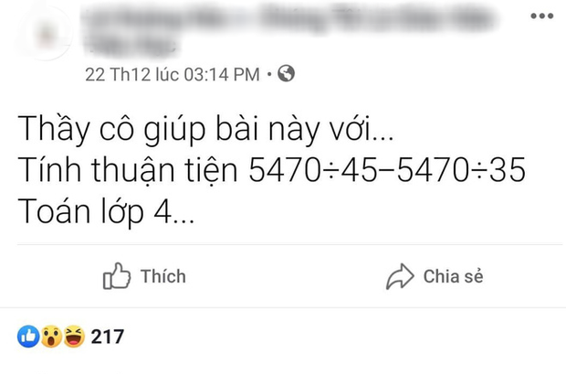 Bài toán lớp 4 tính nhanh 5470:45-5470:35 khiến phụ huynh và giáo viên thi nhau tranh cãi, 90% kết quả sai vì mắc lỗi Toán học sơ đẳng - Ảnh 1.