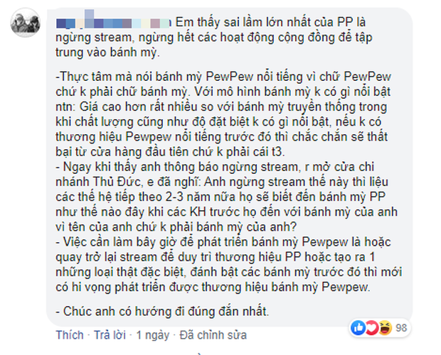 Tiệm bánh mỳ Pewpew đóng cửa: Là do chất lượng cơ sở kém, không đủ KPI hay muốn dồn lực Bắc tiến ra Hà Nội - Ảnh 4. Tiệm bánh mỳ Pewpew đóng cửa: Là do chất lượng cơ sở kém, không đủ KPI hay muốn dồn lực Bắc tiến ra Hà Nội - Ảnh 4.