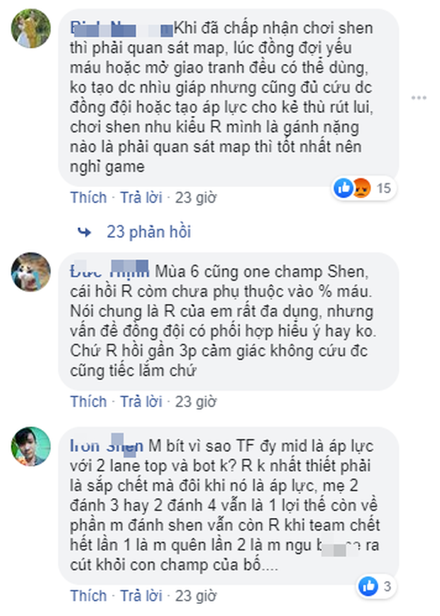 Tuyên bố chơi Shen không cần nút R, game thủ LMHT bị cộng đồng phản pháo: Chơi thế thì nghỉ game đi - Ảnh 4. Tuyên bố chơi Shen không cần nút R, game thủ LMHT bị cộng đồng phản pháo: Chơi thế thì nghỉ game đi - Ảnh 4.