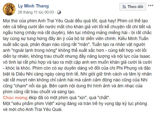 Anh Trai Yêu Quái lấy nước mắt khán giả, giới mộ điệu không tiếc lời khen: Lời đồn phim hay hơn bản gốc là có thật! - Ảnh 4.