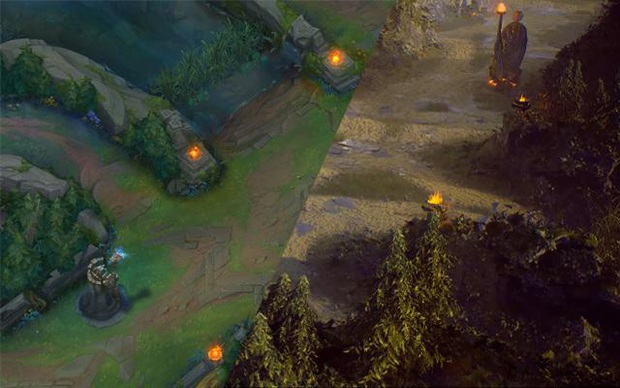 LMHT: Bản đồ Summoners Rift huyền thoại lột xác toàn diện qua bàn tay của fan - Ảnh 1. LMHT: Bản đồ Summoners Rift huyền thoại lột xác toàn diện qua bàn tay của fan - Ảnh 1.