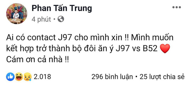 Té ghế với thầy giáo Ba, hứa hẹn lập boyband mới cùng Jack (J97), đổi hẳn nghệ danh thành B52 để bày tỏ tấm chân tình - Ảnh 1. Té ghế với thầy giáo Ba, hứa hẹn lập boyband mới cùng Jack (J97), đổi hẳn nghệ danh thành B52 để bày tỏ tấm chân tình - Ảnh 1.