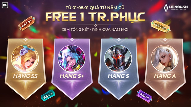 Liên Quân Mobile: Đón giao thừa hoành tráng, Garena đang free trang phục ngẫu nhiên, cứ vào game là có! - Ảnh 1. Liên Quân Mobile: Đón giao thừa hoành tráng, Garena đang free trang phục ngẫu nhiên, cứ vào game là có! - Ảnh 1.