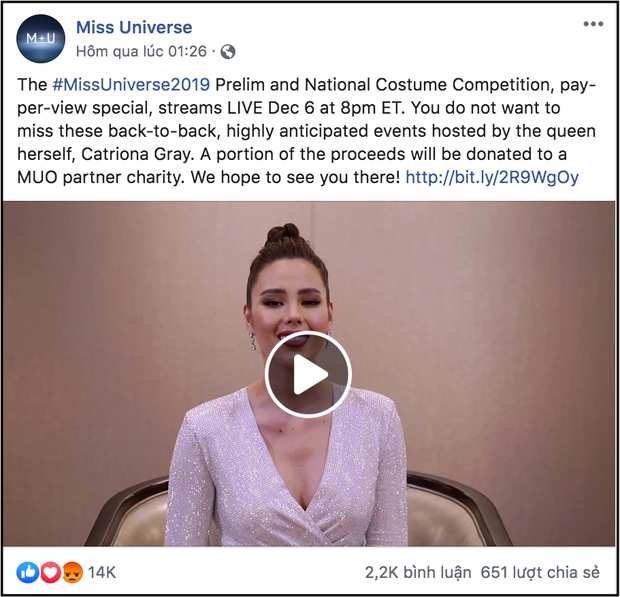 Miss Universe 2019 bị khán giả quốc tế kịch liệt phản ứng vì thu phí người xem trực tuyến - Ảnh 1. Miss Universe 2019 bị khán giả quốc tế kịch liệt phản ứng vì thu phí người xem trực tuyến - Ảnh 1.