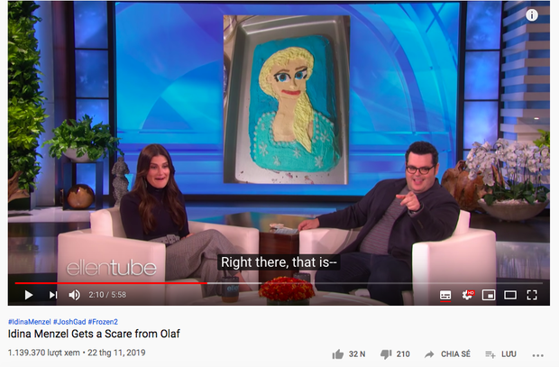 Được fan hâm mộ gửi tặng bánh kem lấy cảm hứng từ Frozen 2, “bà hoàng truyền hình” Ellen Show tá hỏa: Elsa và Olaf đây ư? - Ảnh 5.