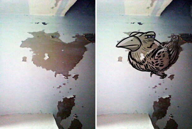 Trải qua ảo giác khuôn mặt Pareidolia ở mọi nơi, họa sĩ Nga bèn vẽ lại cho mọi người cùng xem - Ảnh 9.