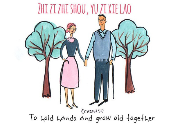 Tan chảy bộ tranh thể hiện lời yêu thương độc quyền của các ngôn ngữ trên thế giới, không thể dịch sang bất kỳ thứ tiếng nào - Ảnh 19.