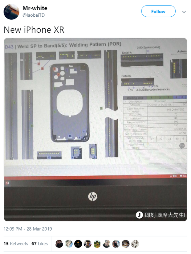 iPhone 11 là đây: Cụm 3 camera nằm trong hình vuông nhưng lại xếp lệch theo hình tam giác - Ảnh 2.