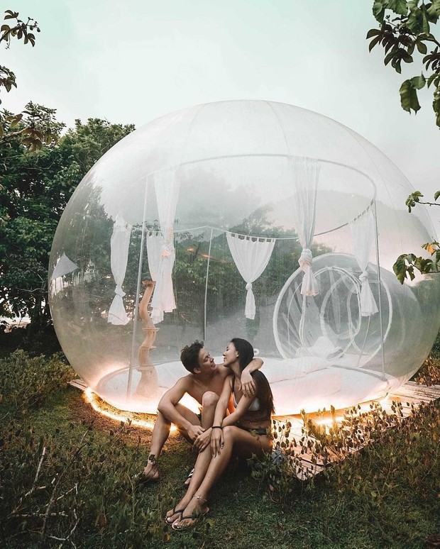 Khách sạn bong bóng ở Bali khiến dân tình tò mò: Lên ảnh thì ảo nhưng tối ngủ có hơi ngại không? - Ảnh 6.