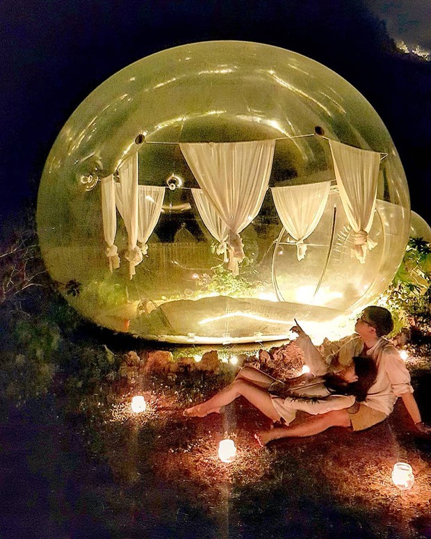 Khách sạn bong bóng ở Bali khiến dân tình tò mò: Lên ảnh thì ảo nhưng tối ngủ có hơi ngại không? - Ảnh 15.