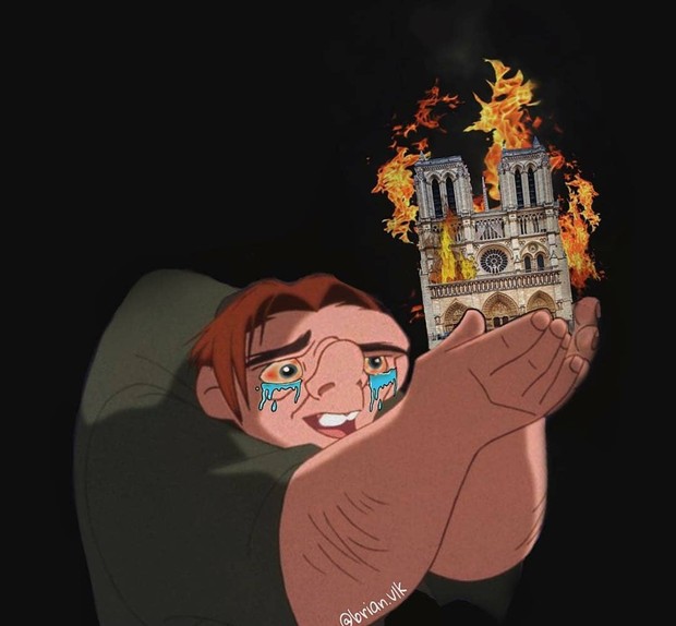Người dân khắp thế giới đồng loạt chia sẻ những bức vẽ cầu nguyện cho Nhà thờ Đức Bà Paris sau vụ cháy - Ảnh 5.