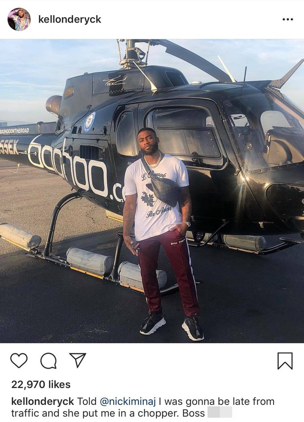 What's the use of so much money: Afraid of employees getting stuck in traffic on the way to work, Nicki Minaj sent an entire helicopter to pick her up quickly - Photo 1.