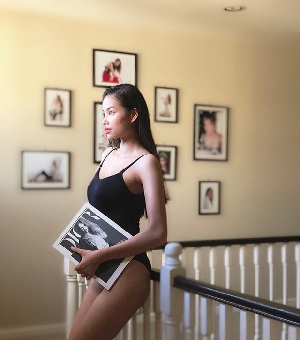 Phạm Hương diện áo tắm khoe body nuột nà sau tin đồn đã sinh con tại Mỹ - Ảnh 2.