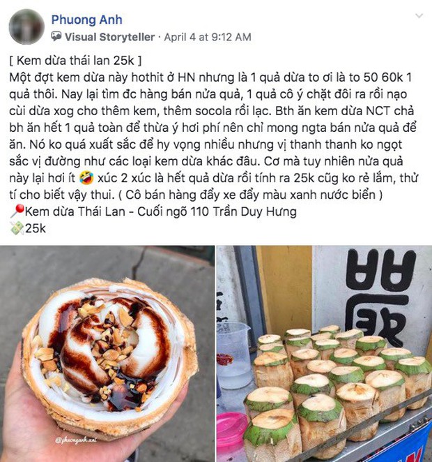 Xuất hiện hàng loạt xe đẩy bán kem dừa Thái Lan ở Hà Nội, giá chỉ 20k/quả - Ảnh 2.