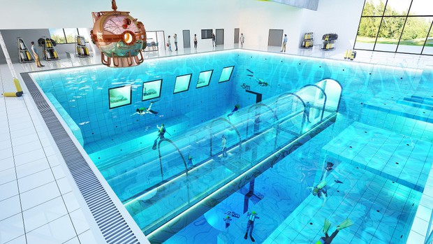 Nghe thôi đã sợ phát khóc: Xuất hiện một bể bơi sâu nhất thế giới, sau đến 45m tương đương với bể bơi tiêu chuẩn Olympic! - Ảnh 3.
