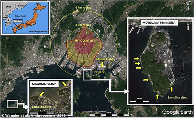 Cơn mưa thủy tinh đổ xuống bãi biển Hiroshima - Ảnh 2.