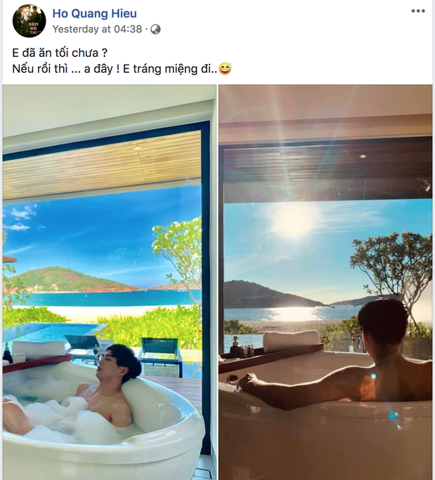 Đen như Hồ Quang Hiếu: Đăng ảnh ở bồn tắm thôi mà hết bị bóc du lịch cùng Bảo Anh, lại còn bị report Facebook - Ảnh 1.
