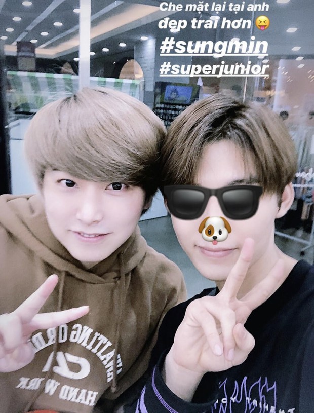 Thần tượng 14 năm, Lục Huy Uni5 không chỉ may mắn gặp Sungmin (Super Junior) ở Hàn mà còn nhận điều đặc biệt này - Ảnh 2.