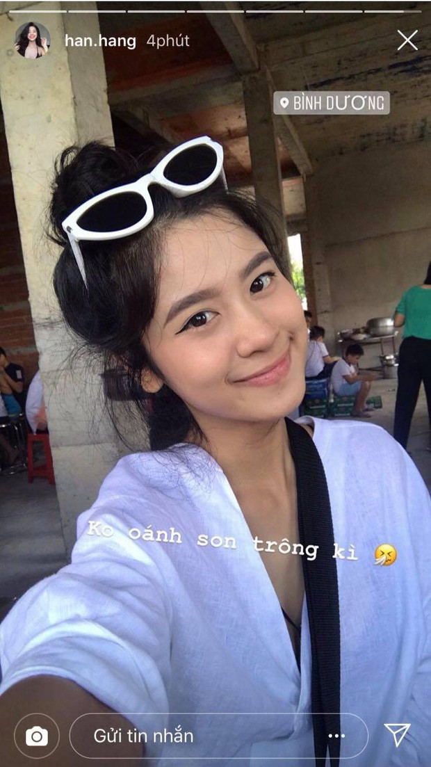 Hàn Hằng - gái xinh nóng bỏng Instagram đăng ảnh mặt mộc, dân tình liền nhận ra: Con gái khi không tô son ai cũng trông khác ghê! - Ảnh 4.