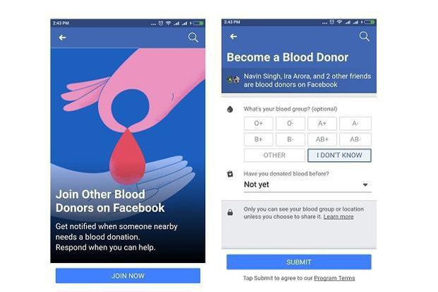 Facebook ra mắt tính năng vận động hiến máu tình nguyện - Ảnh 1.