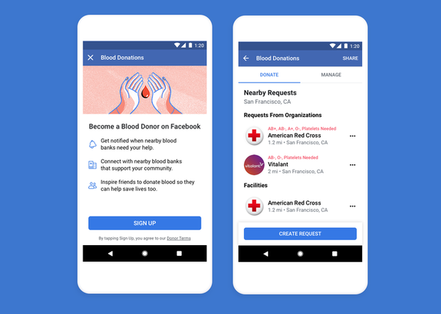 Facebook ra mắt tính năng vận động hiến máu tình nguyện - Ảnh 3.
